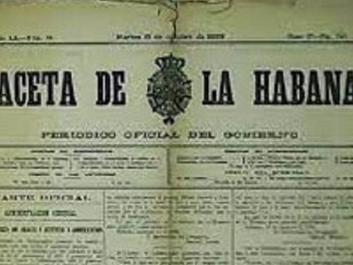 Gaceta de La Habana, Num. 231-253, Noviembre de 1852 - Cuban Law
