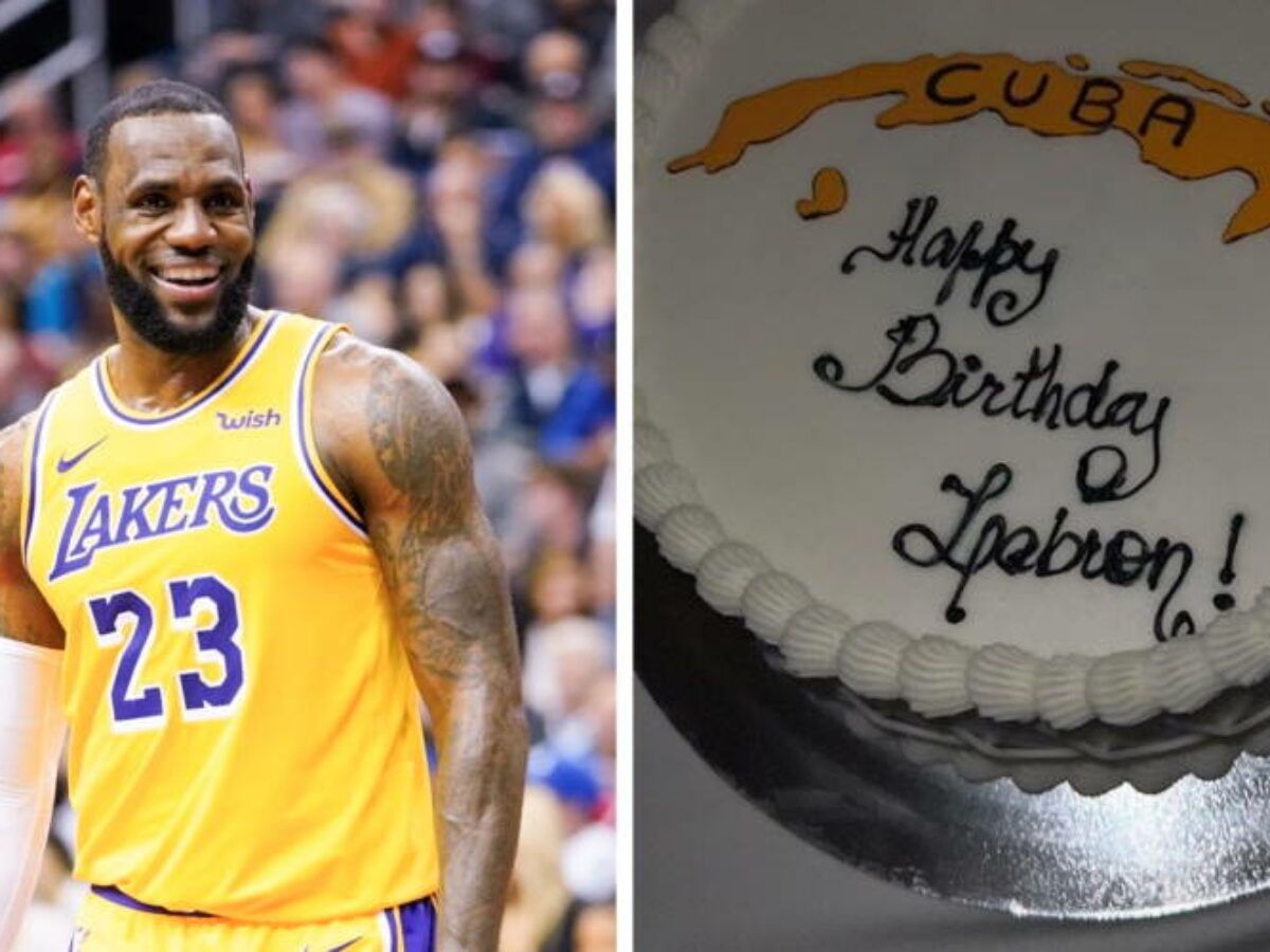 LeBron James celebró su cumpleaños con un cake de Cuba